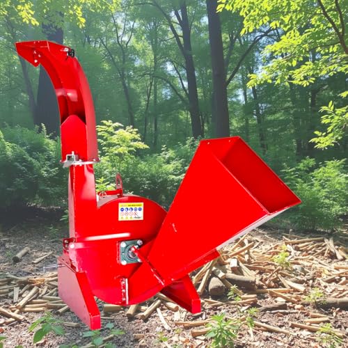 DEMA Zapfwellen-Holzhäcksler Gartenhäcksler Schredder für Traktor und Schlepper – Effizienter Häcksler für Gartenabfälle und Holz