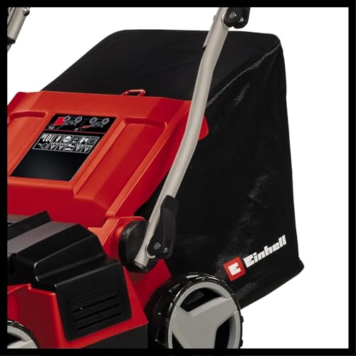 Einhell Elektro-Vertikutierer-Lüfter GE-SA 1435/1 (1,4 kW, 35 cm Arbeitsbreite, 4-stufige Arbeitstiefeneinstellung, 28 L Fangsack)