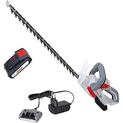 IKRA 81002880 Elektro Gartenhäcksler Walzenhäcksler ILH 3000 A & Akku Heckenschere IAHS 20-1 inkl. Akku 20V & Akku-Ladestation, Schnittlänge 54cm