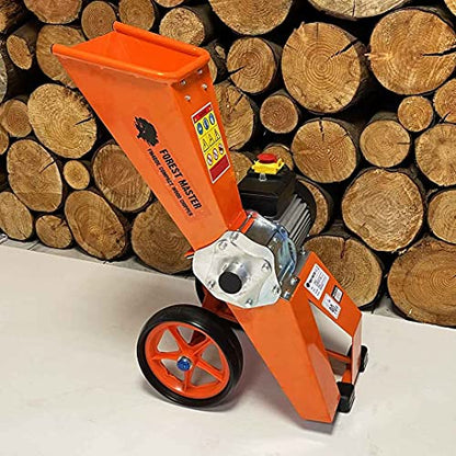 Forest Master FM4DD-MUL Elektrischer 2800w 4HP Holzhacker, Schredder. Mulcher. Trommelhäcksler Holzhäcksler Zerlegt alle Gartenabfälle